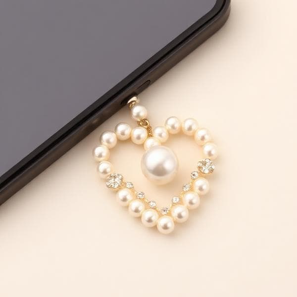 Charm cœur rose