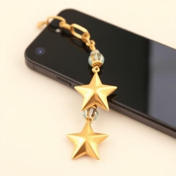 Charm étoile dorée
