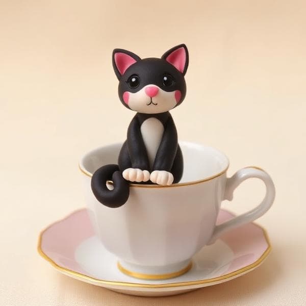 Porte-sachet chat