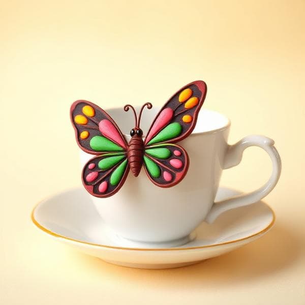Porte-sachet papillon